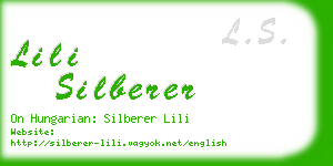 lili silberer business card